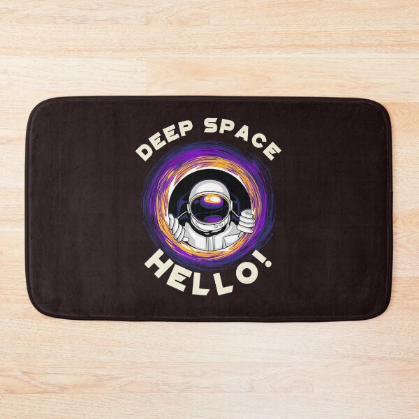 Item preview, magnifying glass and eye with say hello from  deep space  designed and sold by zambalala.