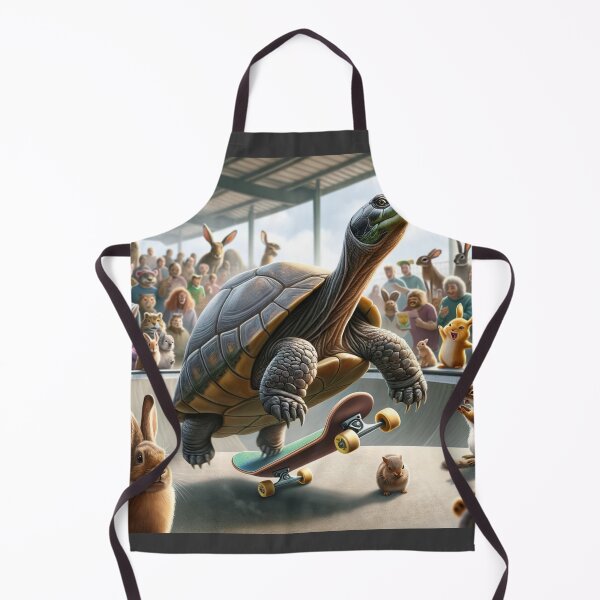 Item preview, Turtle with a shiny shell is on a skateboard, having just performed an incredible jump on a ramp in the skatepark designed and sold by AndreaMart.