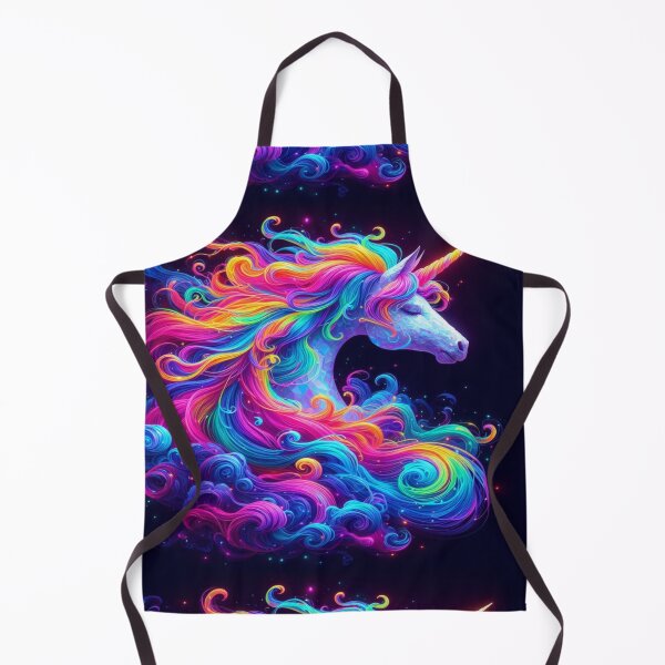 Item preview, Copy of Rainbow Glowing neon unicorn magical creature portrait designed and sold by Dominika Farkašová.