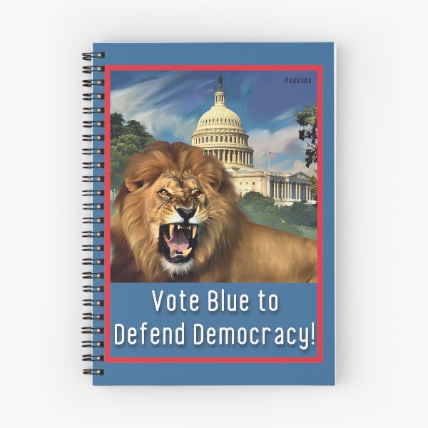 Item preview, Roaring Lion Defends Democracy designed and sold by sylviatx.