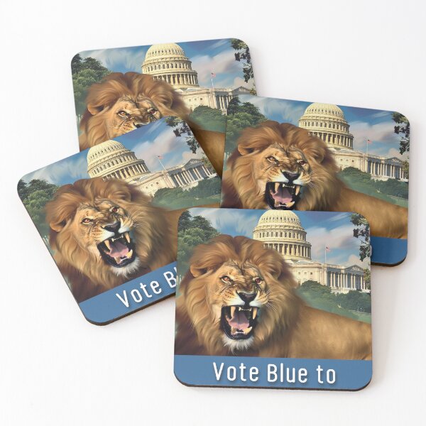 Item preview, Roaring Lion Defends Democracy designed and sold by sylviatx.