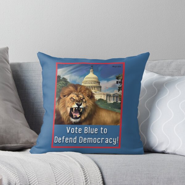 Item preview, Roaring Lion Defends Democracy designed and sold by sylviatx.