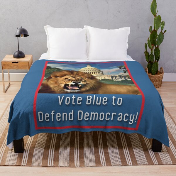 Item preview, Roaring Lion Defends Democracy designed and sold by sylviatx.