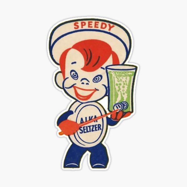 Speedy vintage brand character - Alka Seltzer fizz fizz