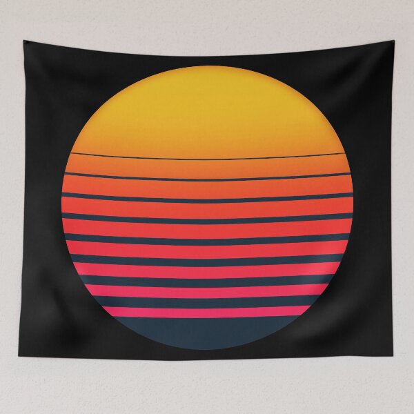 Item preview, Synthwave Anime Sun 2 designed and sold by Synthwave Poem.