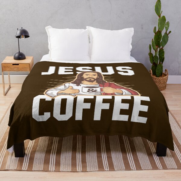 Item preview, Jesus And Coffee! Jesus Drinking Coffee designed and sold by PMCreative.