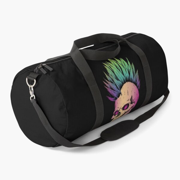 Item preview, Punk Skull with Rainbow Mohawk designed and sold by ArtCraftLab.