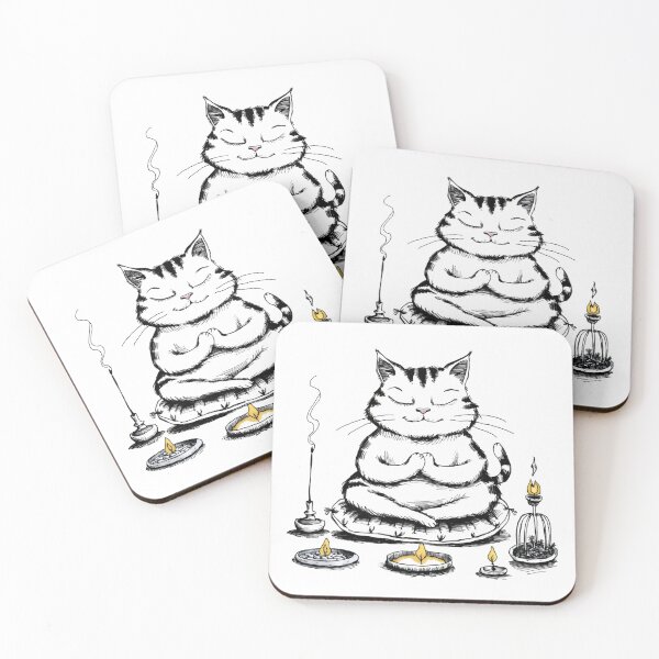 Item preview, MEOWste | Funny Yoga Cat Namaste designed and sold by heepop.