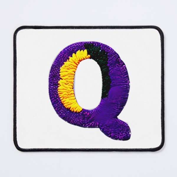 Item preview, letter Q, monogram. typography collage. ABC art. gift designed and sold by Minibubb.