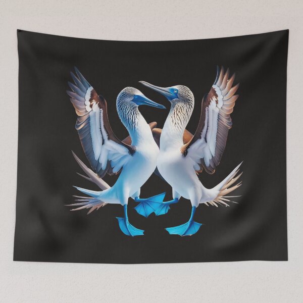 Item preview, Dancing Blue Footed Booby Birds designed and sold by elynne9.