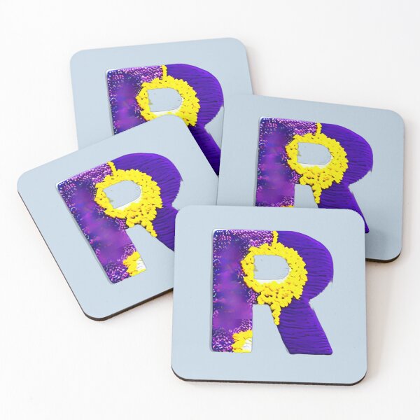 Item preview, letter R, monogram. typography collage. ABC art. gift designed and sold by Minibubb.