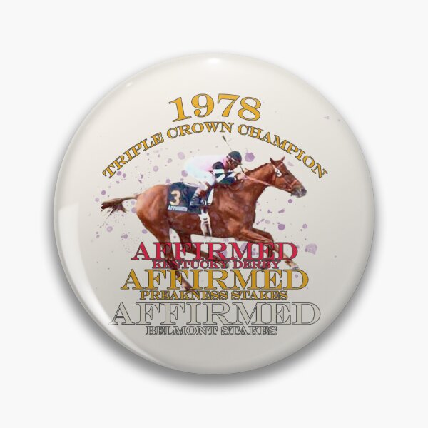 Item preview, 1978 Triple Crown Champion Affirmed horse racing design designed and sold by Ginny Luttrell.