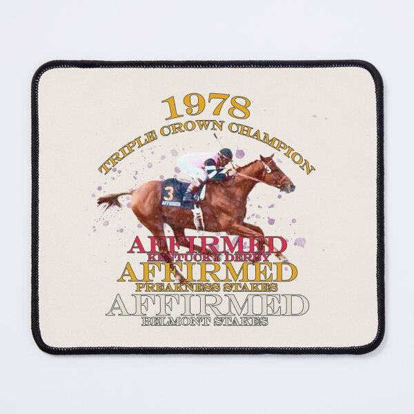 Item preview, 1978 Triple Crown Champion Affirmed horse racing design designed and sold by Ginny Luttrell.