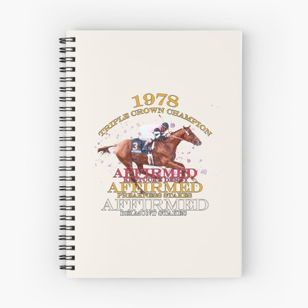 Item preview, 1978 Triple Crown Champion Affirmed horse racing design designed and sold by Ginny Luttrell.