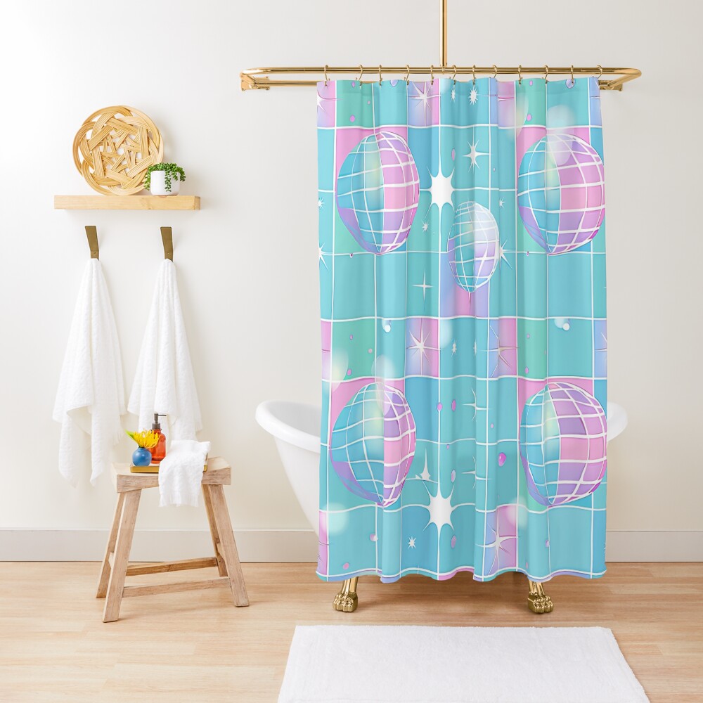 Item preview, Shower Curtain designed and sold by Pixel-Pulse-Art.