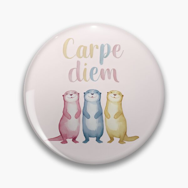 Item preview, Relaxed otters say carpe diem designed and sold by StrictlyBilliM.