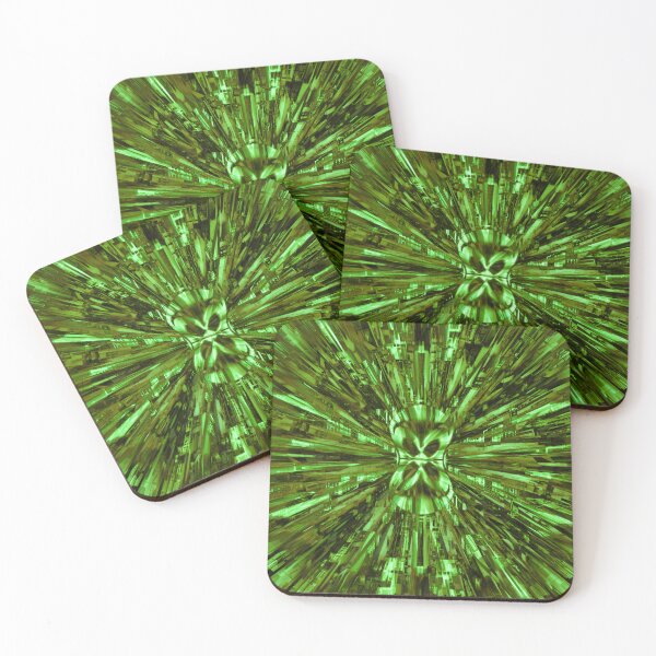 Item preview, Anamorphic optical Illusion for iPhone / Samsung case Green designed and sold by CorvegaDesigns.