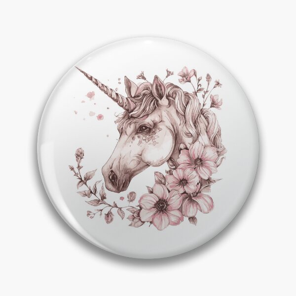 Item preview, Enchanted unicorn amidst vibrant floral beauty designed and sold by Svetlanhcik.