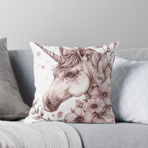 Item preview, Enchanted unicorn amidst vibrant floral beauty designed and sold by Svetlanhcik.