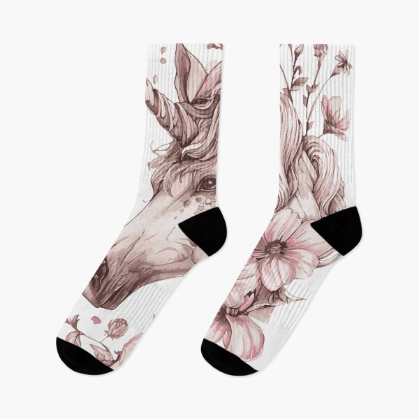 Item preview, Enchanted unicorn amidst vibrant floral beauty designed and sold by Svetlanhcik.