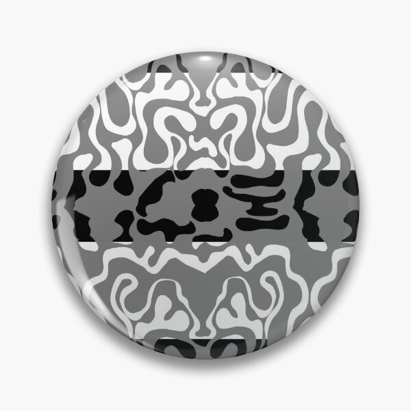 Item preview, Grey on Black and White Squiggle Stripes designed and sold by GreyMoonForest.
