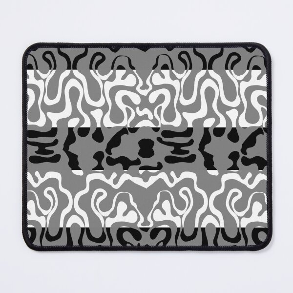 Item preview, Grey on Black and White Squiggle Stripes designed and sold by GreyMoonForest.