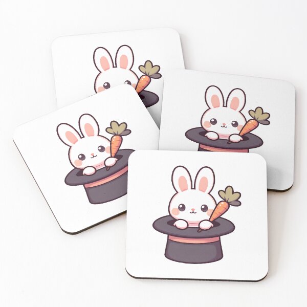 Item preview, Magician Bunny with Carrot Wand designed and sold by UmbrellaStudio1.