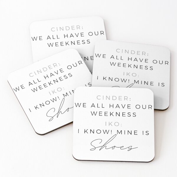 Item preview, Shoes are my weakness Lunar Chronicles Cinder Iko Quotes designed and sold by DesignJiggy.