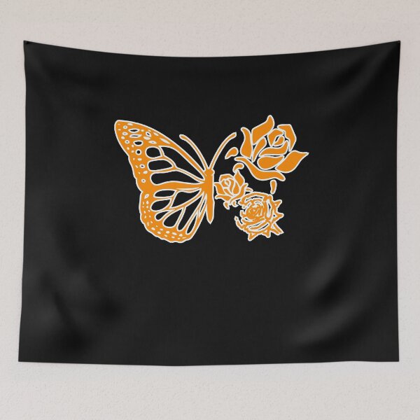 Item preview, Girls Orange Butterfly for Women Floral Butterfly Flowers designed and sold by clothesy7.
