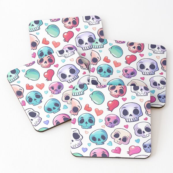 Item preview, Cute Cartoon Skull Pattern designed and sold by FrostyFrisby.