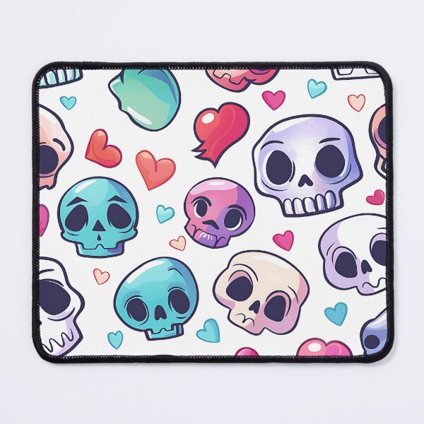 Item preview, Cute Cartoon Skull Pattern designed and sold by FrostyFrisby.