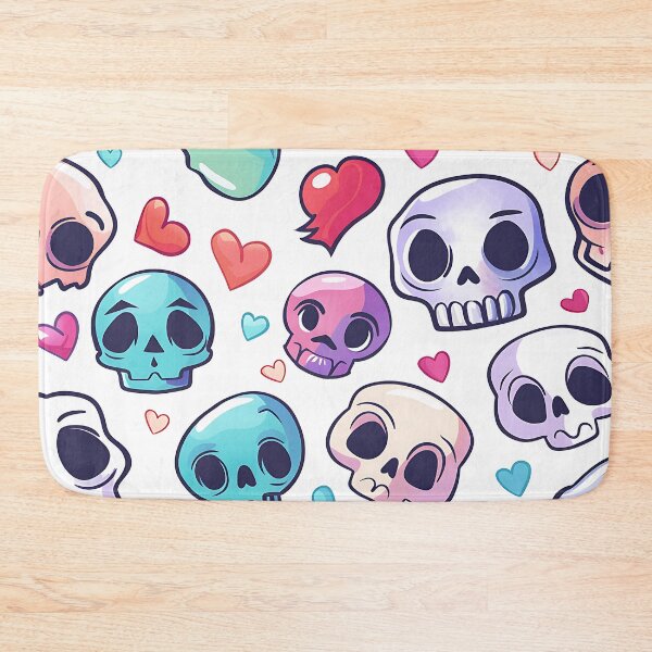 Item preview, Cute Cartoon Skull Pattern designed and sold by FrostyFrisby.
