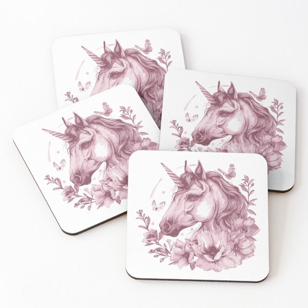 Item preview, Enchanted unicorn amidst vibrant floral beauty designed and sold by Svetlanhcik.