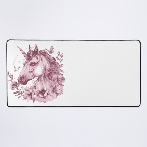 Item preview, Enchanted unicorn amidst vibrant floral beauty designed and sold by Svetlanhcik.
