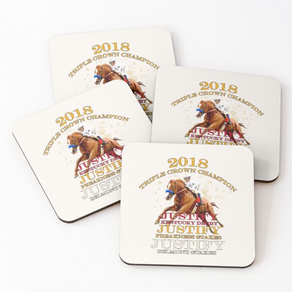 Item preview, 2018 Triple Crown Champion Justify horse racing design designed and sold by Ginny Luttrell.