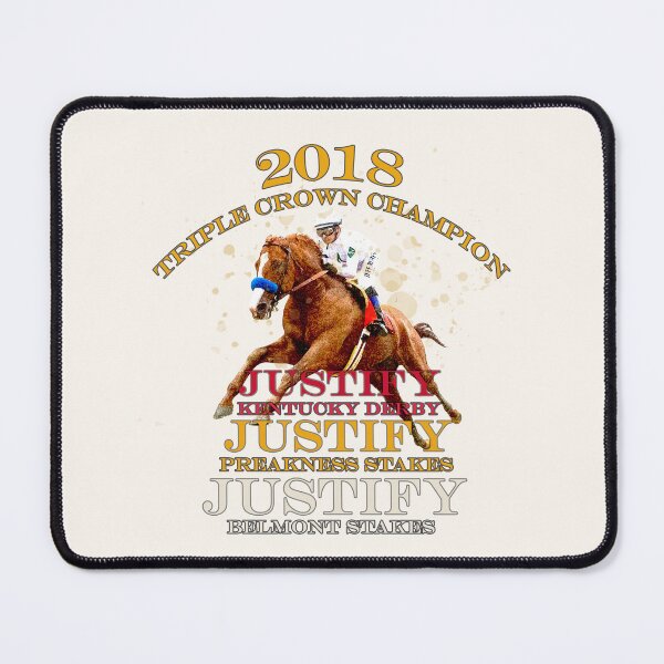 Item preview, 2018 Triple Crown Champion Justify horse racing design designed and sold by Ginny Luttrell.