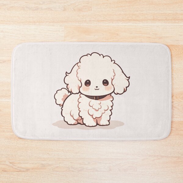 Item preview, Cute Kawaii Bichon Frise Puppy Happy Dog designed and sold by CozyKawaiiArt.