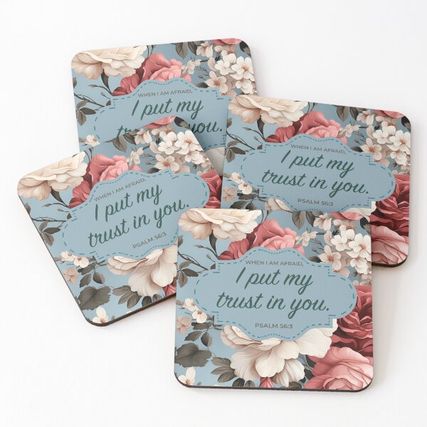 Item preview, 2024 YEAR TEXT “When I am afraid, I put my trust in you.” - Rose Theme designed and sold by BestPlannerShop.