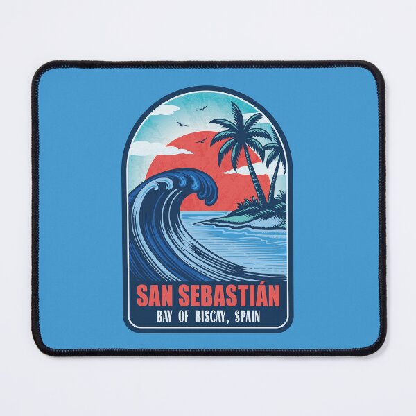 Item preview, San Sebastian Spain Vintage Surfing Design designed and sold by CynthiaGraphics.