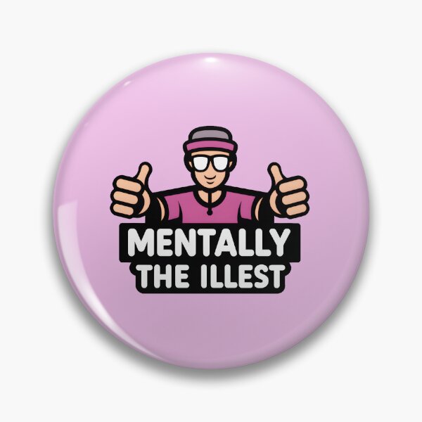 Item preview, Mentally the Illest: Cool Dude Graphic in Pink designed and sold by MillennialVibe.