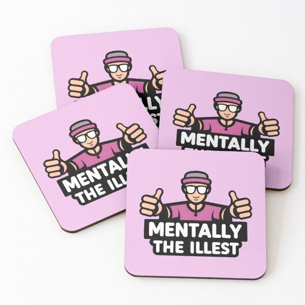Item preview, Mentally the Illest: Cool Dude Graphic in Pink designed and sold by MillennialVibe.