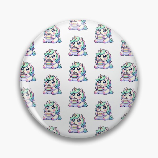Item preview, Chubby Unicorn Eating Cake designed and sold by PeelZinc.