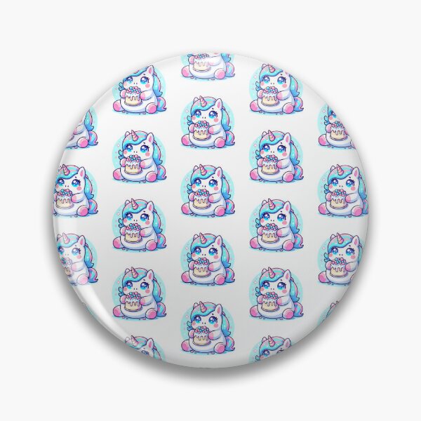 Item preview, Chubby Unicorn Eating Cake designed and sold by PeelZinc.