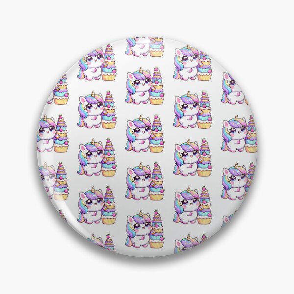 Item preview, Chubby Unicorn Eating Cake designed and sold by PeelZinc.