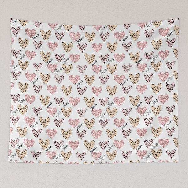 Item preview, Leopard hearts w Jesus no background  designed and sold by AccessoriesareNecessities.