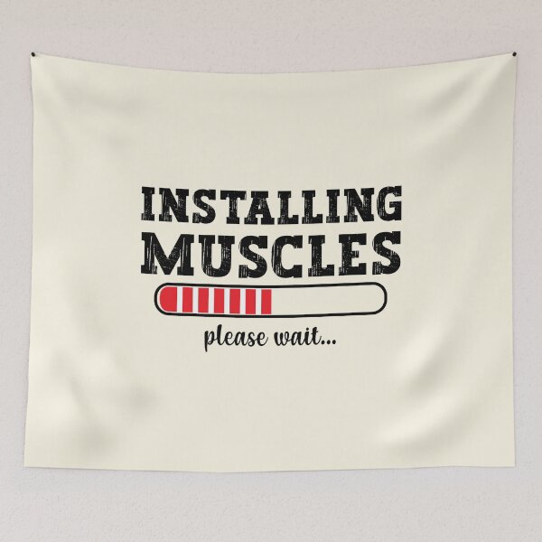 Item preview, Installing Muscles Please Wait designed and sold by franktact.
