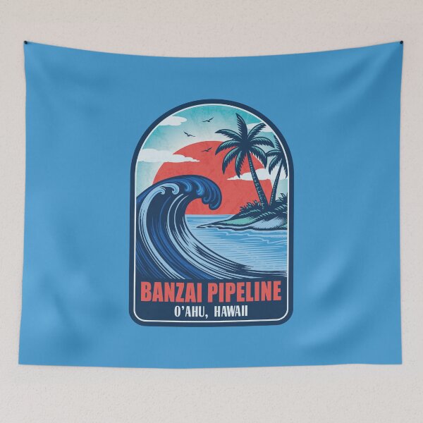 Item preview, Banzai Pipeline Oahu Hawaii Surfing Design designed and sold by CynthiaGraphics.