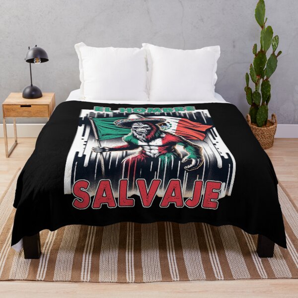 Item preview, El Hombre Salvaje - The Savage Man Mexican Flag Sasquatch designed and sold by tronictees.