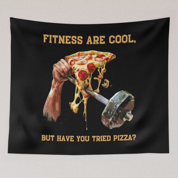 Item preview, GYM - Fitness Are Cool, But Have You Tried Pizza? designed and sold by Marcin Kulka.