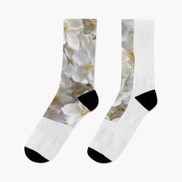 Item preview, Pretty white floral pattern designed and sold by SmileshareShop.